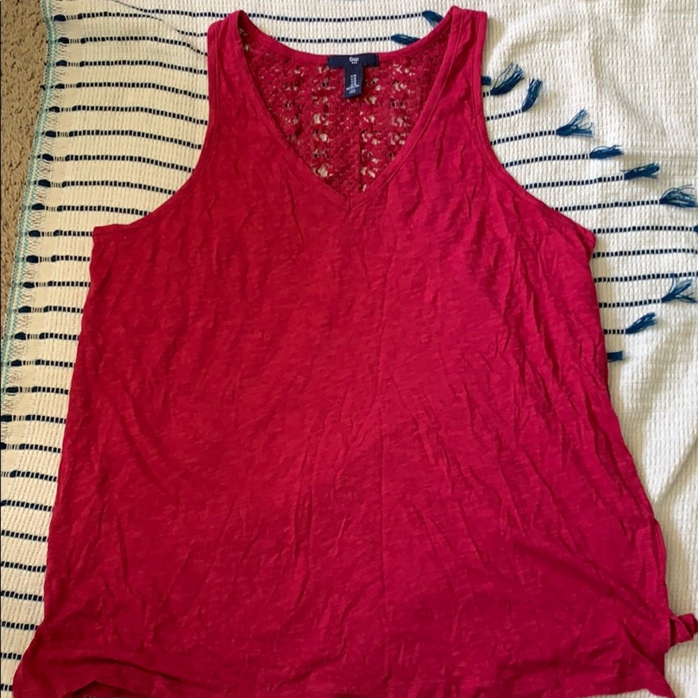 Gap pink tank top Medium